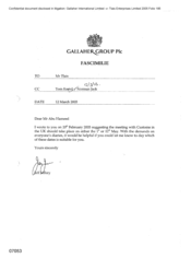 Gallaher Group plc[Memo from Jeff Jeffery to Tlais regarding the meeting with Customs in the UK]