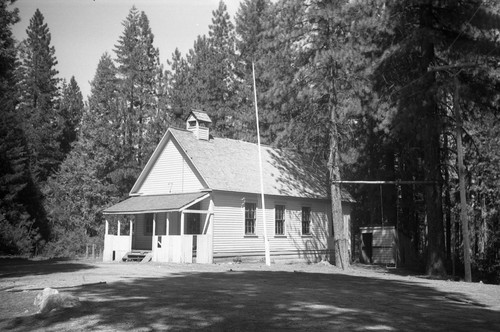 School house in Strawberry Valley, Yuba County, California, SV-930