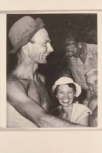 Norm and Doris Nevills at end of 1949 traverse of the Grand Canyon