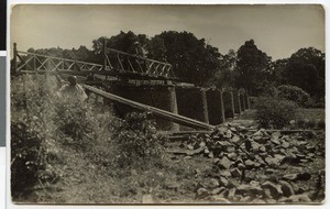 Didesa bridge under construction, Ethiopia, 1929