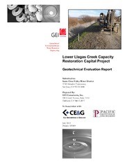 Lower Llagas Creek Capacity Restoration Capital Project : Geotechnical Evaluation Report