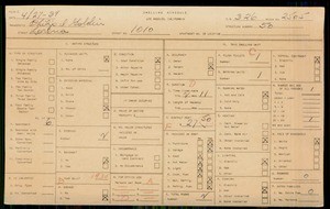 WPA household census for 1010 S LORENA, Los Angeles