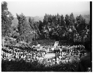 Graduation at Mount St. Mary's, 1951