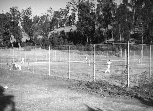 Tennis courts in Elysian Park Calisphere