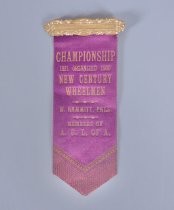 Championship ribbon for New Century Wheelmen