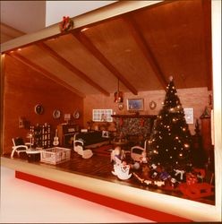 Interior of doll house, Santa Rosa, California, 1977