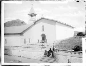 Main front of Mission San Luis Obispo de Tolosa, ca.1888