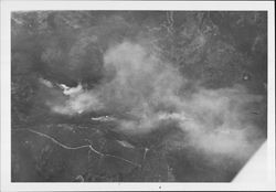 Aerial view of Mount Saint Helena ablaze on September 21, 1964]