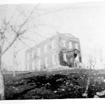 Schoolhouse, Columbia, pre-1900, photo by Mrs. Nettie S. Toomey, Sonora