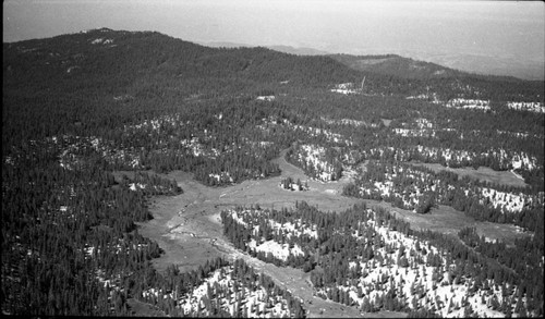 Misc. Meadows, Big Meadow, looking northwest, air photo