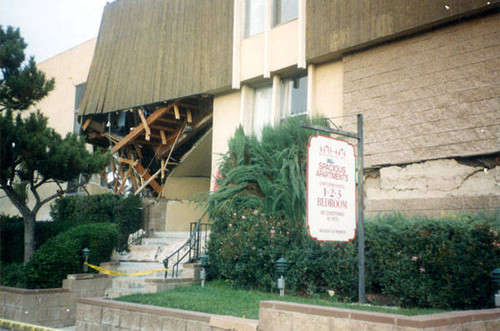 Earthquake damage, Sherman Oaks, Calif. January 1994