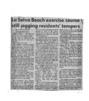 La Selva Beach exercise course still jogging residents' temper
