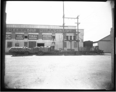 Business Enterprises - Stockton: Exterior of Peerless Milling Co., 1040 E. Church St