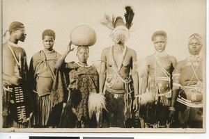 Zulu bride and others, South Africa