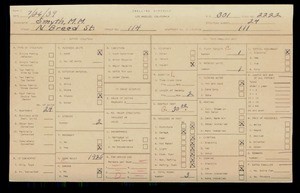 WPA household census for 114 N BREED ST, Los Angeles