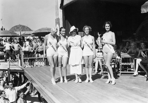 Contestants in the Miss California Pageant