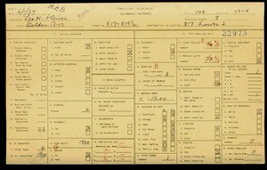 WPA household census for 817 GOLDEN, Los Angeles