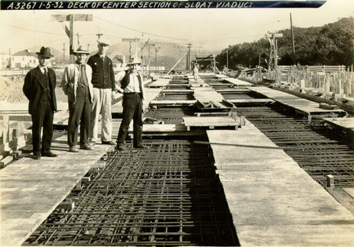 Deck of center section of Sloat Viaduct