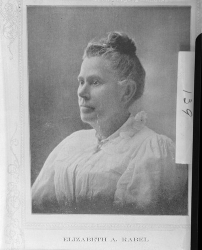 Elizabeth Ann (Holdaway) Rabel, July 7 or 9, 1829 - January 14, 1905