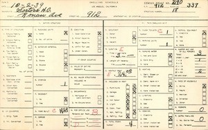 WPA household census for 912 RONAN AVE, Los Angeles County