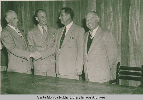 Rotary Club in 1952, first year in the Pacific Palisades