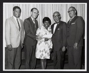 Hahn, Leon Washington, Jr., woman and two men