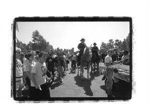 Police on horseback at Orange County Cultural Pride (OCCP) parade