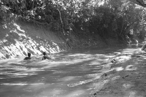 Boys playing in the river, San Basilio de Palenque, ca. 1978