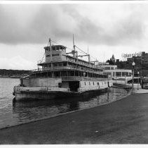 steamer "Fort Sutter" docked at Aquatic Park in San Francisco