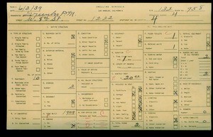 WPA household census for 1222 W 8TH STREET, Los Angeles