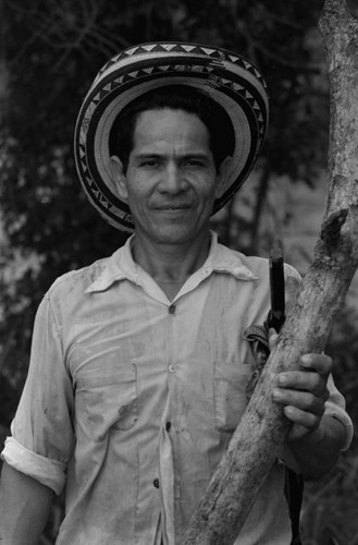 Portrait of a man, La Chamba, Colombia, 1975