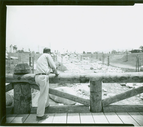 View of construction of Whittier Narrows Golf Course