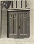 [Exterior front entrance detail Hollywood Methodist Church, Hollywood]