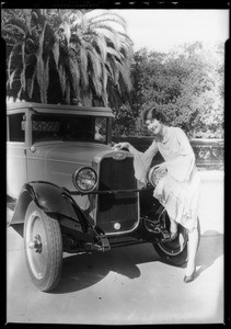 Chevrolet Cabriolet & Georgia Brazelle, Southern California, 1928