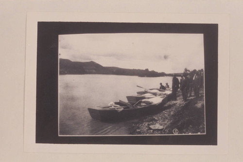 Galloway-Stone boats at Green River, Wyoming, prior to embarkation