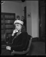 Luella Pearl Hammer, suspect in Mary B. Skeele kidnap case, 1933