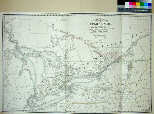 A Map of the Province of Upper Canada, describing all the New Settlements, Townships &c., with the Countries Adjacent from Quebec to Lake Huron