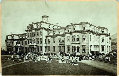 Eadweard Muybridge photograph of Mills Hall