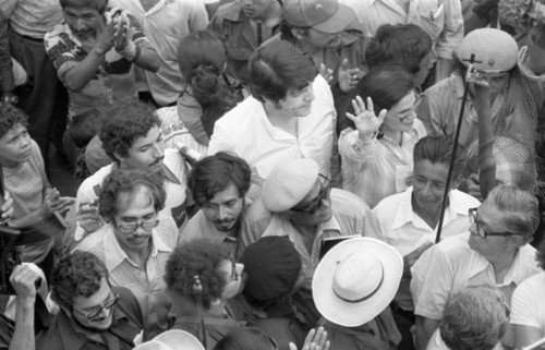 Junta members at a rally, Managua, 1979