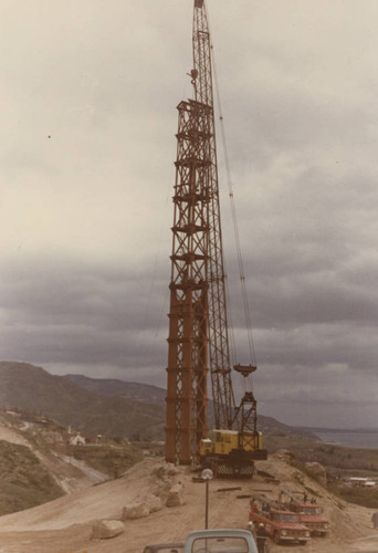 Construction of Phillips Theme Tower, 1973