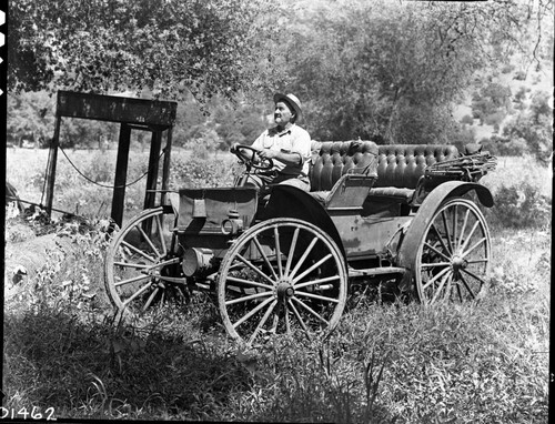 Three Rivers, Tulare Country, Vehicles and Equipment, first car (International) up the Mineral King Road, Owned by Henry Alles