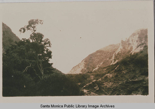 Conference Grounds in Upper Temescal Canyon with Chico conglomerate on the right