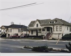 Three historic houses located at 407, 415 and 421 East Washington Street, Petaluma, California, about 1977