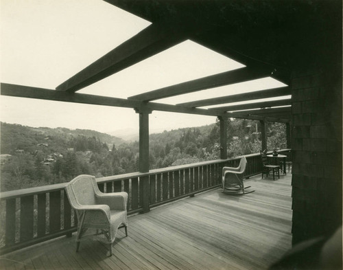 View from the Abbey Hotel, Mill Valley, California, circa 1922 [photograph]