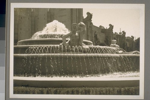 The Square Head' around Fountain of Western Waters in Court of Pacifica