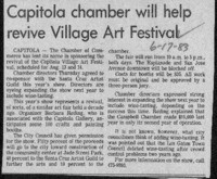 Capitola chamber will help revive Village Art Festival