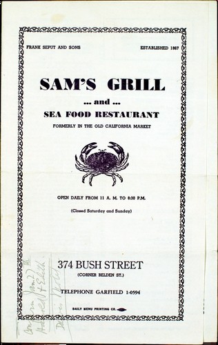 Sam's Grill and Seafood Restaurant