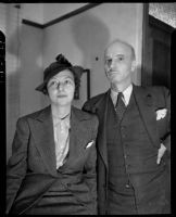 American artist Rockwell Kent and his wife Frances Lee Kent, Los Angeles, 1937