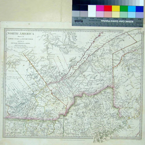 North America Sheet II Lower Canada and New Brunswick with Part of New York, Vermont and Maine