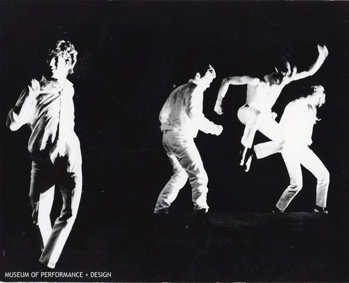 Four performers in Anna Halprin's "Parades and Changes"